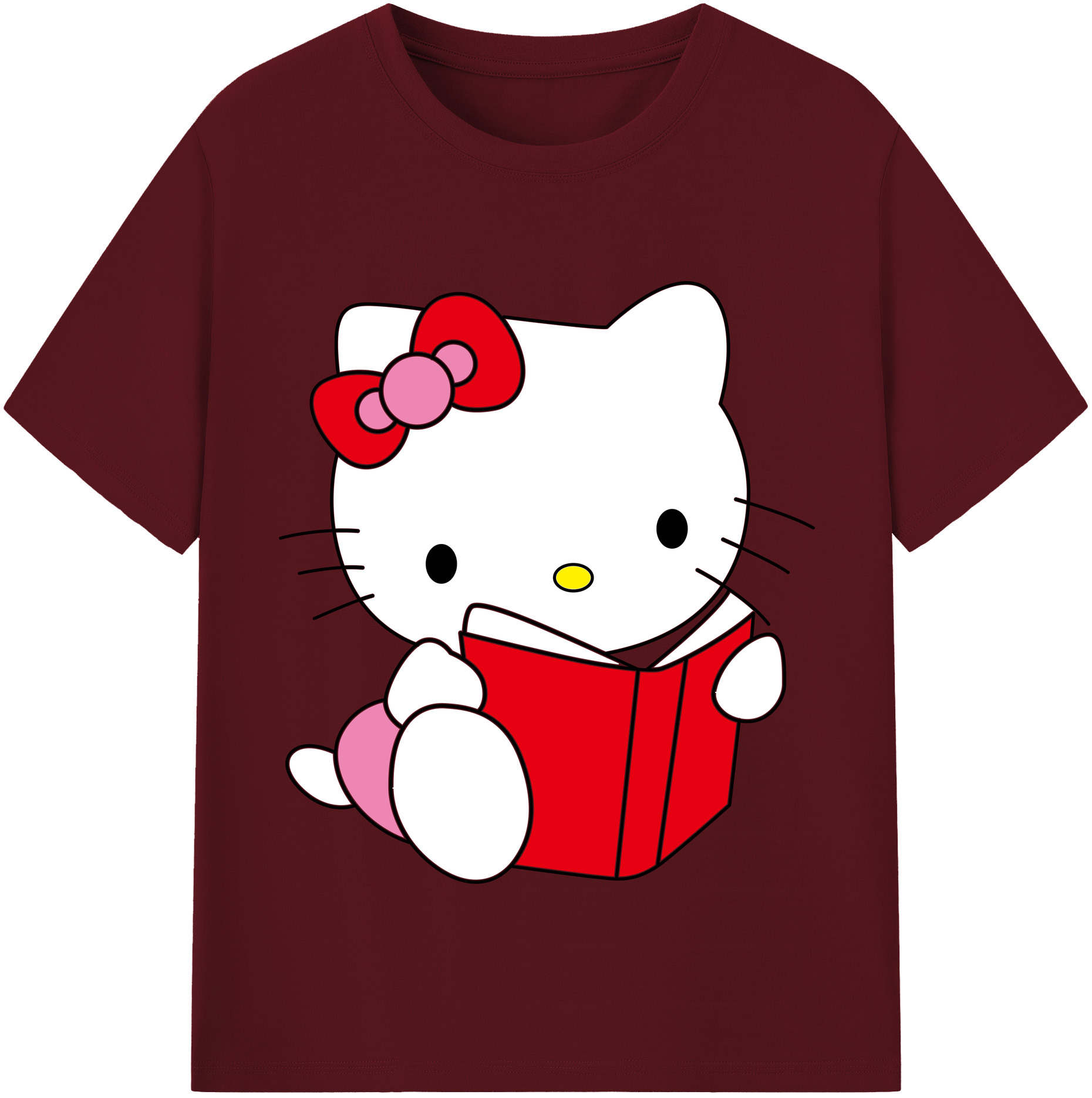（画像用） Hello Kitty ハローキティ 綿100％半袖Tシャツ（フロントプリント）